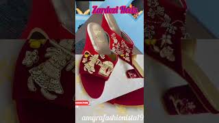 Zardosi Bridal Sandals #trending #trendingonshorts #zardosi #bridalfootwear #homadol  #viralvideo