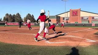 McKinley Malecha Nebraska Husker Softball Red White Scrimmage 10/16/24 #huskers #nebraska #softball