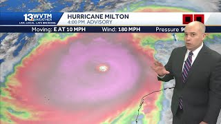 Milton now a top-ten strongest Atlantic hurricane at Category 5, and it is ...