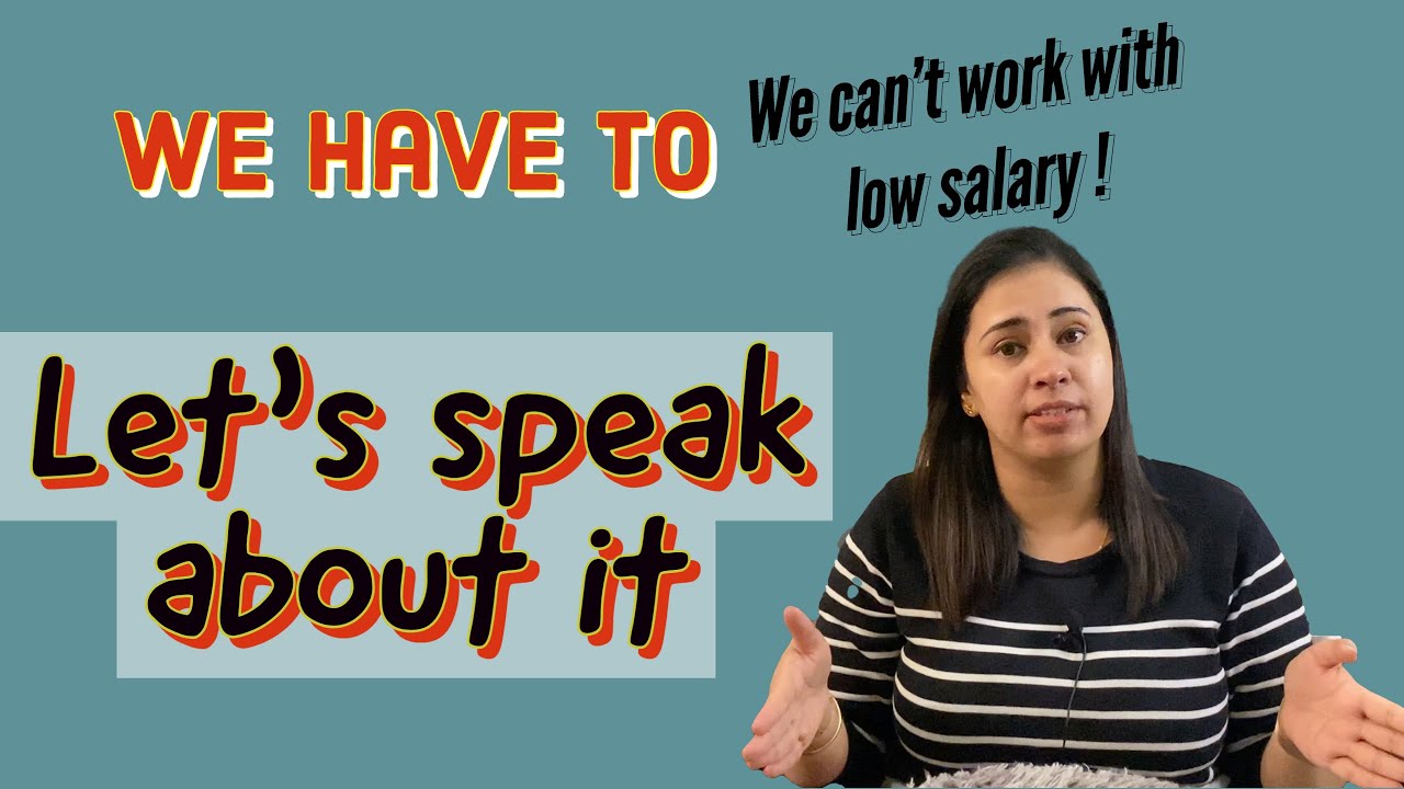 Speak About It/Why Teacher Salary Is Low? - YouTube