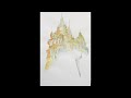 jurita art for sale gothic cathedrals dream jurita 2017 watercolor 42x29 cm ref.045