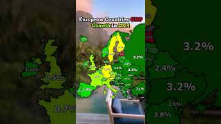 European Countries GDP Growth In 2024 #europe #geography #country #map #mapping