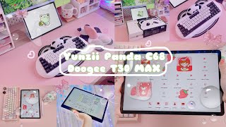 Unboxing A Panda Keyboard + New Tablet | Yunzii C68 Panda + Doogee T30 Max 💫