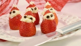 Strawberry Cream Cheese Santa Treats | RadaCutlery.com