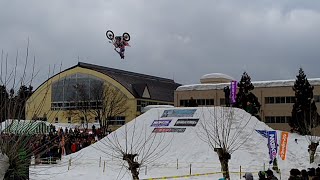 小国雪まつり雪上エンデューロ大会2018フリースタイルモトクロス