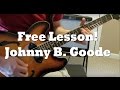 Guitar lesson: Johnny B. Goode inro (Chuck Berry)