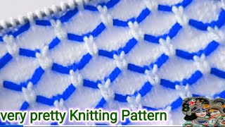 सिर्फ़ एक फंदे का बुनाई डिज़ाइन❤️/Easy & Beautiful Knitting 🧶 Pattern🥰: Bunai 🧶 Design