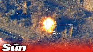 Russian missile 'destroys Ukrainian artillery crew and vehicles'