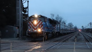 Evening Rush Hour Trains at River Grove Illinois 2/24/25