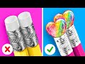 BOOST YOUR SCHOOL SKILLS | Funny Struggles and Brilliant Hacks by 123 GO Like!