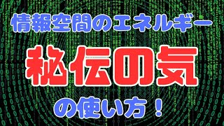 「情報空間」のエネルギー「秘伝の気」の使い方！トライアルコーチング受付中！説明欄をチェック！【苫米地式コーチング】