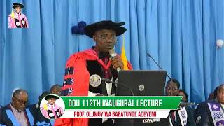 OOU 112th INAUGURAL LECTURE