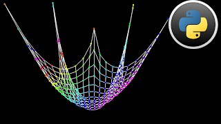 Cloth Simulation with python (Verlet Integration)