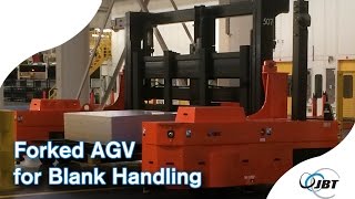 Forklift Automated Guided Vehicles (AGVs) for Blank Handling - Automotive Industry Application