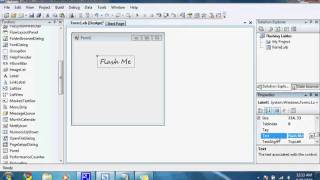 Vb Express 2008 How to make Flashing Lables