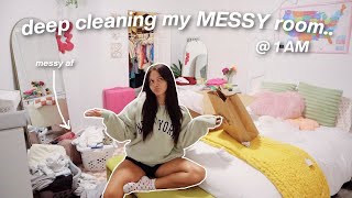 deep cleaning + organizing my MESSY room at 1AM...