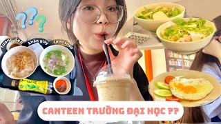 Daily Vlog: CANTEEN TRƯỜNG ĐẠI HỌC CÓ GÌ?? // outfit đi học 1 ngày 3 bộ 🥹 … // Thien Ai