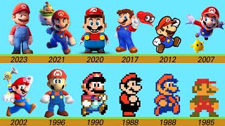 Evolution of Super Mario Game and Movie, LEGO (1985 ~ 2023)