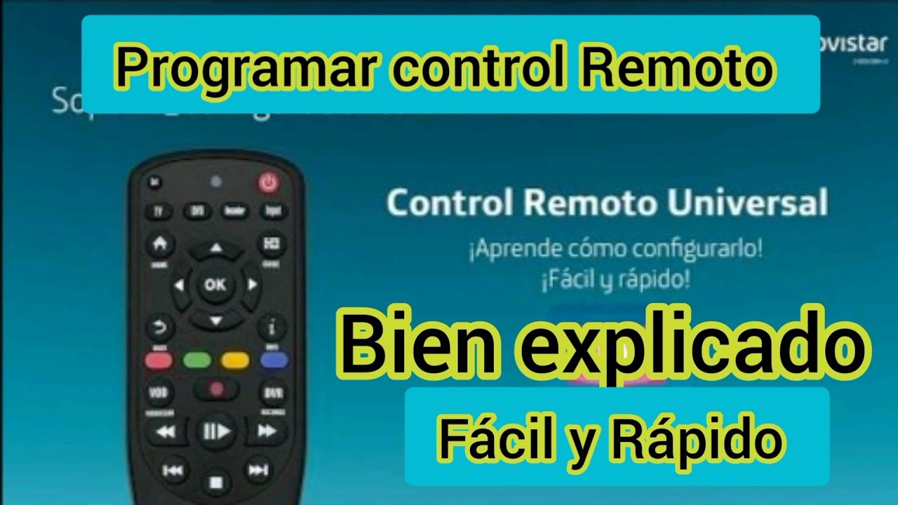 COMO PROGRAMAR CONTROL UNIVERSAL - YouTube