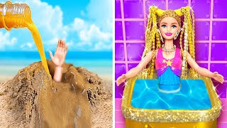 Rich vs Poor Barbie *DIY Makeover for Popular Doll*