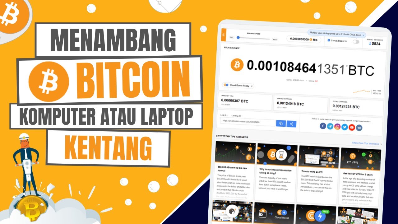 Cara Menambang Bitcoin Di PC - YouTube