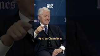 Clinton sobre a razão de não existir acordo entre palestinos e israelenses. #geopolítica