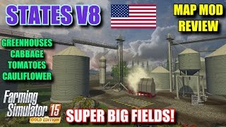 Farming Simulator 2015 - Mod Review "States V8" Map Mod Review