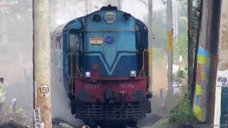 LHF TNP WDM-2 rips past PWU with 16863 BGKT-MQ Express