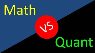 Math Masters vs Quant Masters