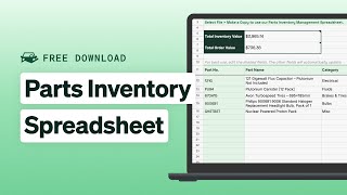 Creating a Parts Inventory Management Spreadsheet (w/ Free Template) | Fleet Management Tools