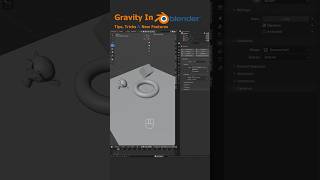 Blender tip 06: How to Enable Gravity in blender!! #blender #tutorial