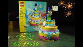 Vlog | LEGO Birthday Set 40382 | Review | Fast Build | Building Toy | Birthday Cake