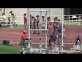 u20男子1500m予選1組　日本選手権陸上2021