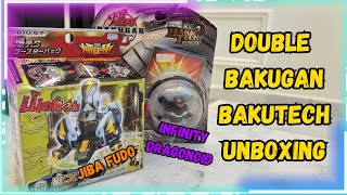 DOUBLE BAKUGAN BAKUTECH UNBOXING! Infinity Dragonoid \u0026 Jiba Fudo