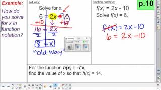 8th Grade Unit 7 Function Notation video