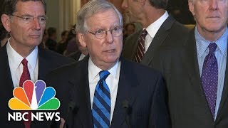 Senate Mitch McConnell Announces Senate Recess Delay, New Health Care Timing | NBC News