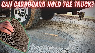 Can Cardboard Withstand The Weight of A Truck? (Fun Geocell Experiment!)