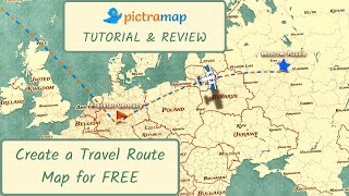 How to Create an Animated Travel Map for FREE - Pictramap Review