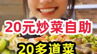 上海20元炒菜自助餐！极致性价比 居然挺好吃，续了五碗大米饭   （店名：佰味食堂）自助餐 美食 炒菜