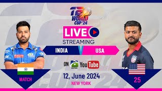 Live T20 World Cup 2024 Scorecard - India vs United States  : ICC Men's T20 World Cup