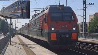 Электровоз ЭП1М-581 с поездом №175Э Симферополь - Москва