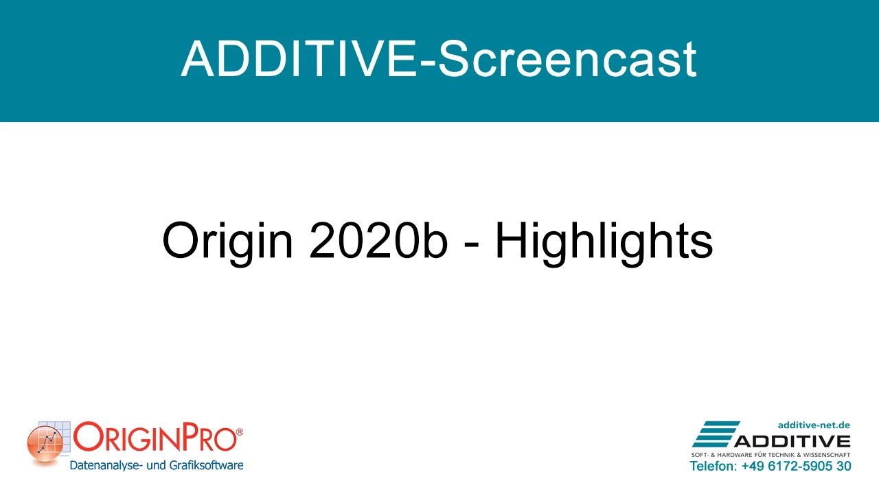 Originlab Originpro 2020b Highlights Youtube