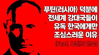 푸틴(러시아) 덕분에 전세계 강대국들이 유독 한국에게만 조심스러운 이유::북한이 길길이 날 뛴 이유