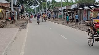 During this corona virus, the streets of Rangpur were locked down হারাগাছ টু রংপুর ইন মটরসাইকেল