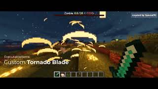 Custom Tornado Blade Item | ExecutableItems | Minecraft
