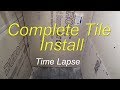 Complete bathroom shower install time lapse start to finish