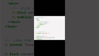 Template Inheritance in Jinja and Flask #developer #programming #code #python #flask
