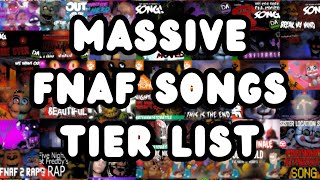 Massive FNAF Songs Tier List