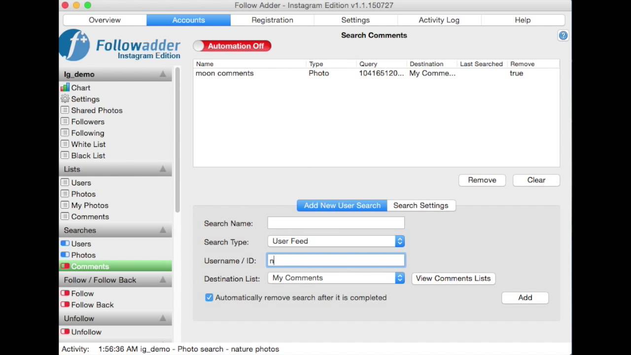 Follow Adder Instagram Comment Search Youtube