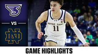 Stonehill vs. Notre Dame Game Highlights | 2024-25 ACC Men’s Basketball